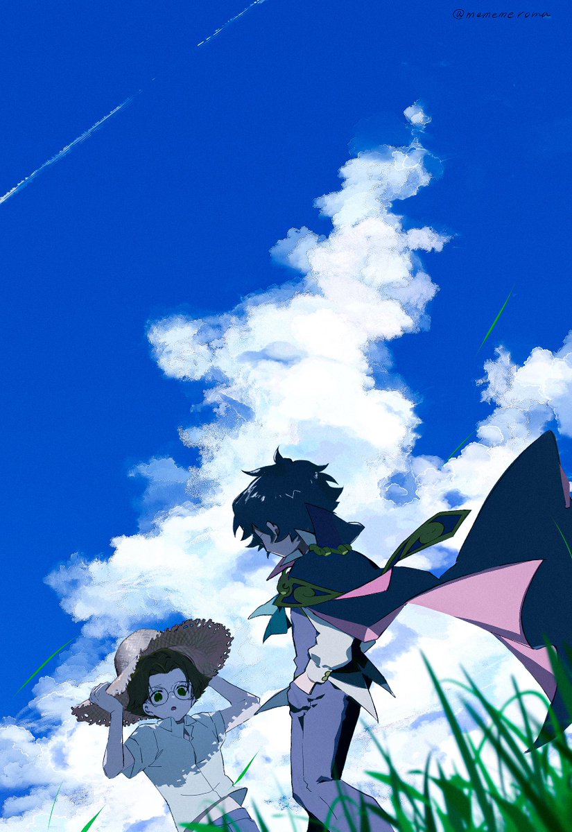 👓「暑くないのかい？」