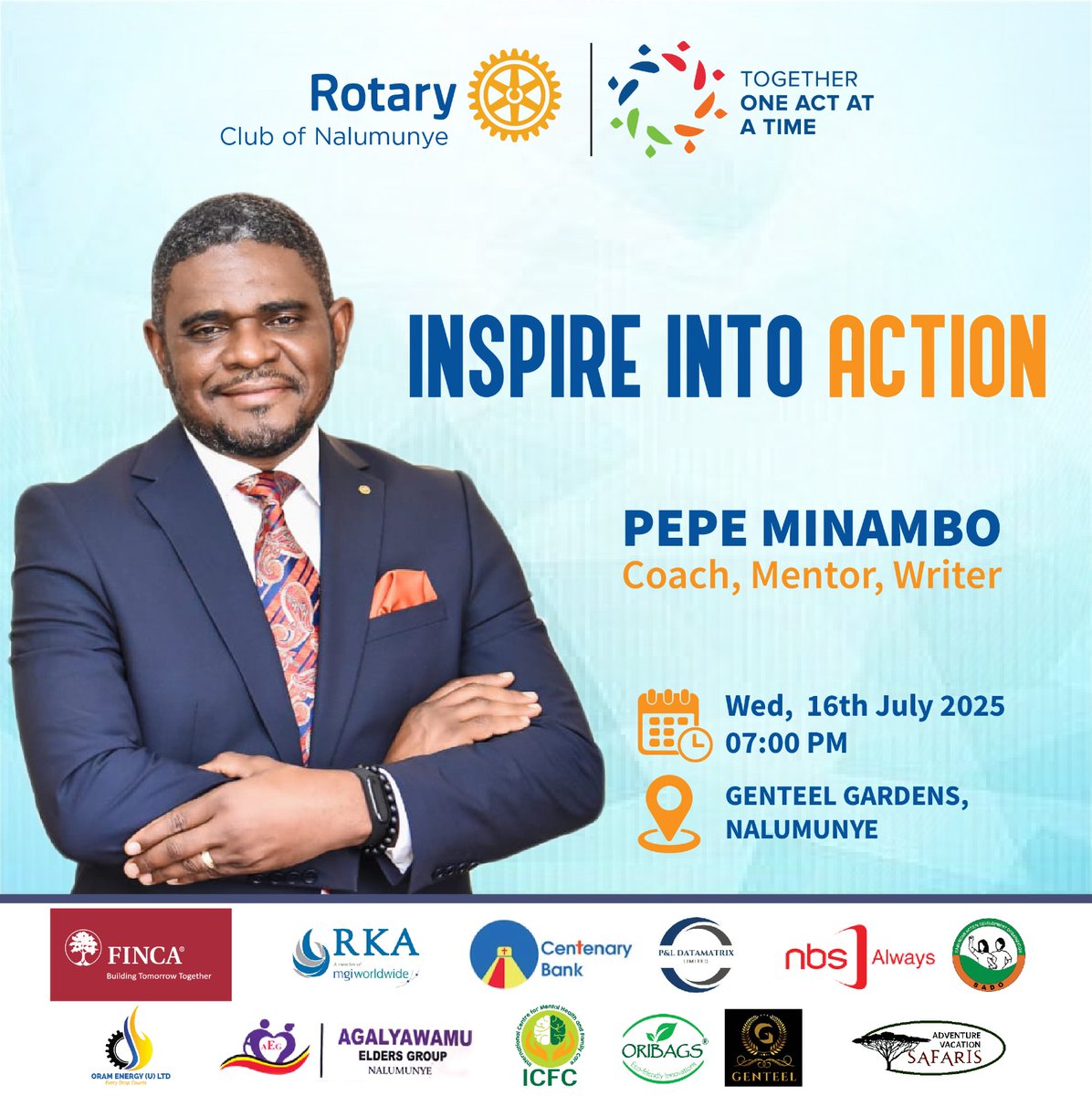 Rotary Club of Nalumunye (@rotarynalumunye) on Twitter photo Hello friends,
Ready to turn your plans into progress? ๐
It can be a Personal, Rotary Business, Family, or even Organization plan๐ช๐ผ๐ช๐ผ๐ช๐ผ
Join our zoom link ๐๐ผ๐๐ผ to learn more.
us06web.zoom.us/j/89811715329?โฆ
#InspireIntoAction #PeopleOfAction #RCNalumunye
#ServiceAboveSelf Hello friends,
Ready to turn your plans into progress? ๐
It can be a Personal, Rotary Business, Family, or even Organization plan๐ช๐ผ๐ช๐ผ๐ช๐ผ
Join our zoom link ๐๐ผ๐๐ผ to learn more.
us06web.zoom.us/j/89811715329?โฆ
#InspireIntoAction #PeopleOfAction #RCNalumunye
#ServiceAboveSelf