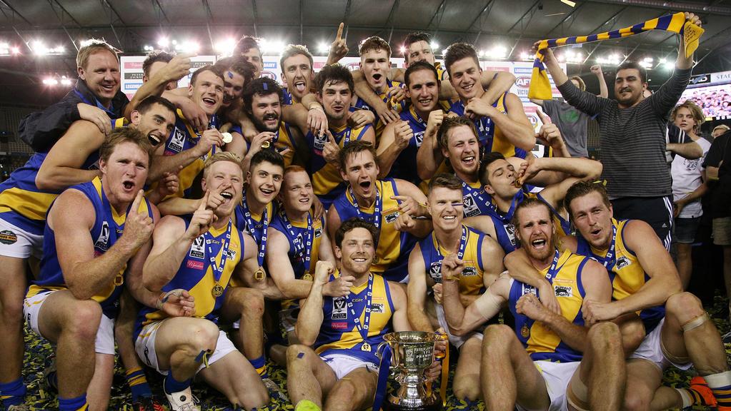Ten-year reunion this Sunday of the 2015 Williamstown VFL premiership team. The Andy Collins-coached Towners defeated Box Hill Hawks 18.12 (120) to 8.18 (66) to take their 16th VFA/VFL premiership. Michael Gibbons took the Norm Goss Medal as best-afield.