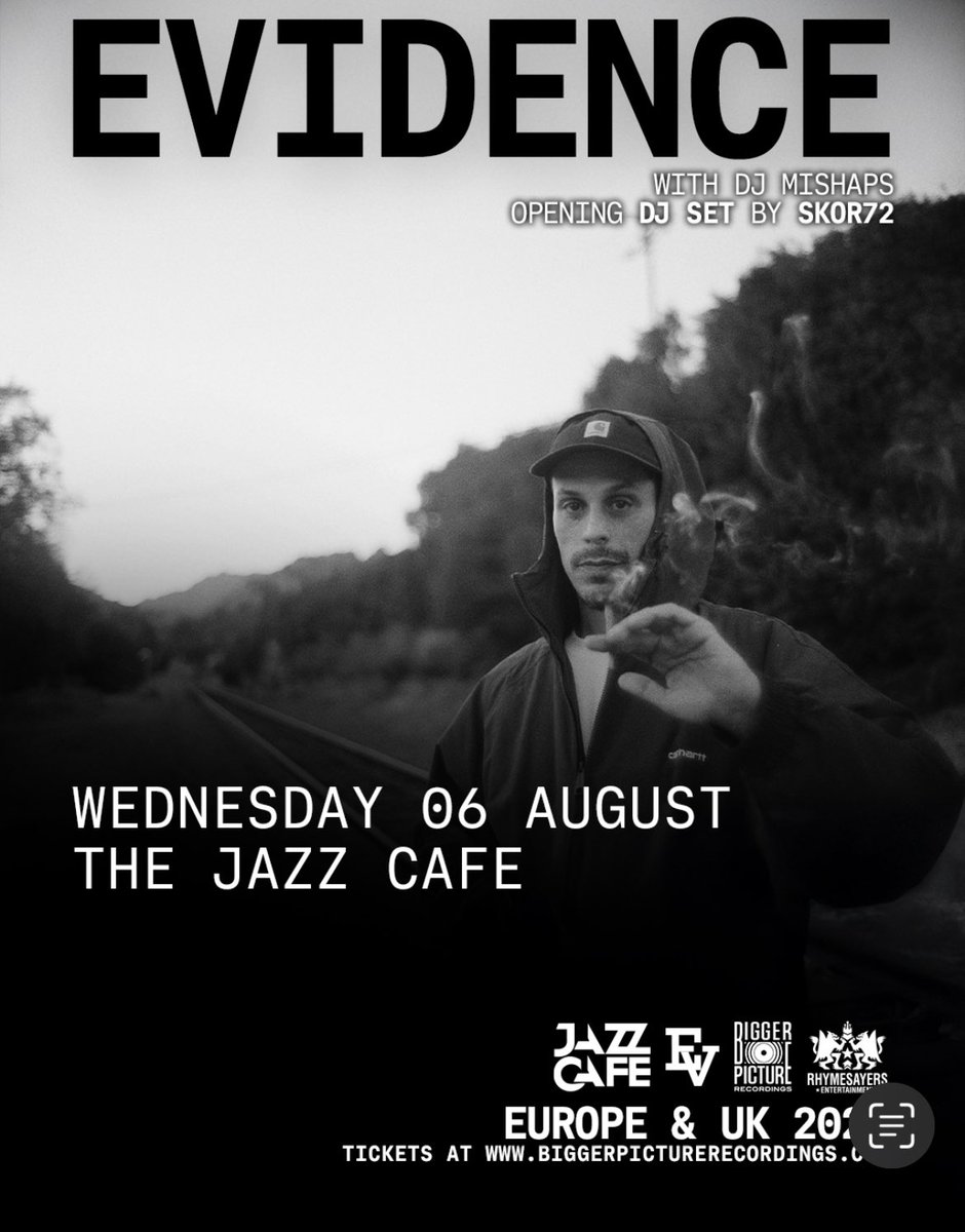 HHBITD's tweet image. #london are you ready!! @Evidence heads to @TheJazzCafe in August 🙌🏾
Tickets are flying out….
#hiphop #westcoast
bit.ly/evidenceldn