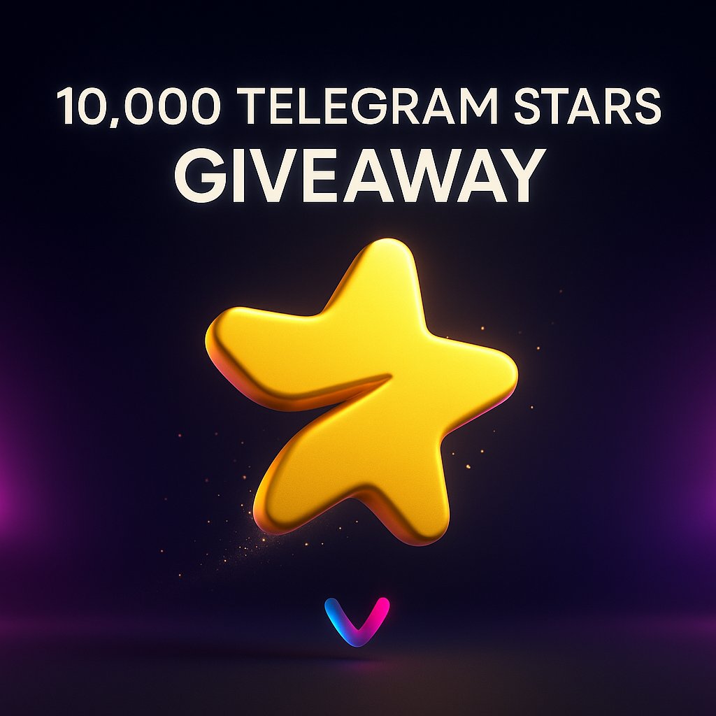 🌟VOXI - Telegram Stars Giveaway🌟

We’re giving away 10,000 Telegram Stars to reward our community and celebrate your journey with VOXI.

👥 20 winners will be selected to share the prize.

To enter:

- Follow <a href="/Voxi_VIP/">Voxi_AI</a> and Like + RT this post
- Join the VOXI Mini App →