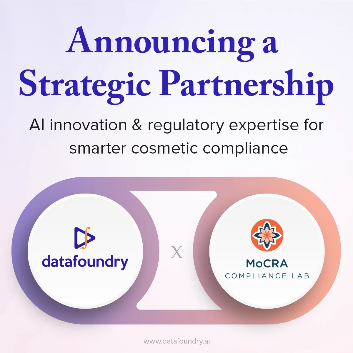 We're excited to announce that Datafoundry and MoCRA Compliance Lab have officially partnered!



This strategic partnership brings together AI-powered compliance solutions and regulatory expertise in cosmetics to deliver next-generation tools that help brands stay MoCRA-compliant, mitigate risk, and strengthen consumer trust.



By combining Datafoundry’s advanced adverse event monitoring, automated signal detection, and intelligent reporting capabilities with MoCRA Compliance Lab’s deep regulatory knowledge, we're offering integrated cosmetic compliance solutions that:

✅ Streamline MoCRA compliance workflows
✅ Support global regulatory readiness
✅ Protect and elevate cosmetic brand equity
✅ Improve product safety reporting and regulatory submissions
✅ Enhance consumer satisfaction and safety assurance

Our flagship solution—CosmetoShield—delivers a unified approach to cosmetic safety monitoring, helping brands confidently meet the evolving demands of MoCRA and global frameworks.


