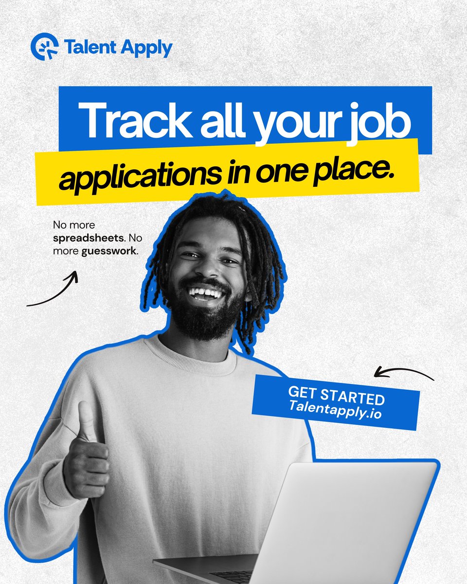 Applied to 15 jobs… can’t remember where or when?
You’re not alone.

With TalentApply, you can track every application, role, company, status, and follow-up, all from one dashboard.

No more messy folders. No more guessing.

Stay organized. Stay ready.
👉 TalentApply.io