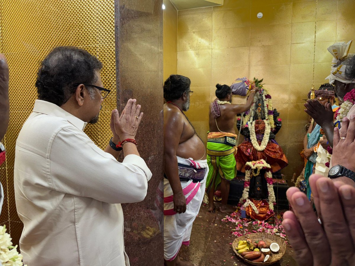 Lt. Gov. Puducherry (@lgov_puducherry) on Twitter photo Attended the #Kumbabishegam of Gangai Aman #Temple at Pillaichavadi fishermen village in Puducherry, along with community leaders & devotees. A moment of #spiritual faith & cultural pride.
<a href="/rashtrapatibhvn/">President of India</a> <a href="/narendramodi/">Narendra Modi</a> <a href="/AmitShah/">Amit Shah</a> <a href="/PIB_India/">PIB India</a> <a href="/MinOfCultureGoI/">Ministry of Culture</a> Attended the #Kumbabishegam of Gangai Aman #Temple at Pillaichavadi fishermen village in Puducherry, along with community leaders & devotees. A moment of #spiritual faith & cultural pride.
<a href="/rashtrapatibhvn/">President of India</a> <a href="/narendramodi/">Narendra Modi</a> <a href="/AmitShah/">Amit Shah</a> <a href="/PIB_India/">PIB India</a> <a href="/MinOfCultureGoI/">Ministry of Culture</a>