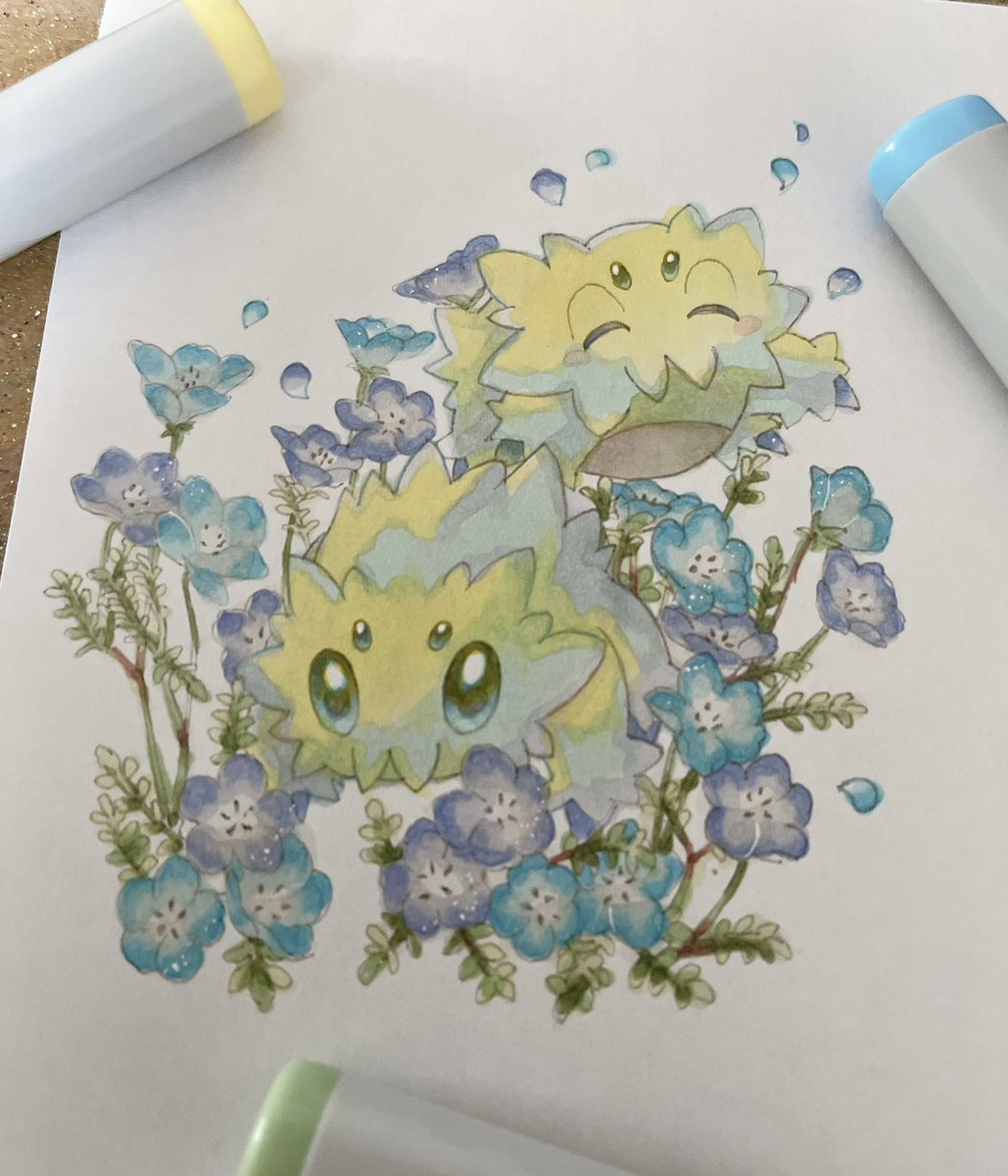 ckw_iruka's tweet image. 今日のらくがき🦛