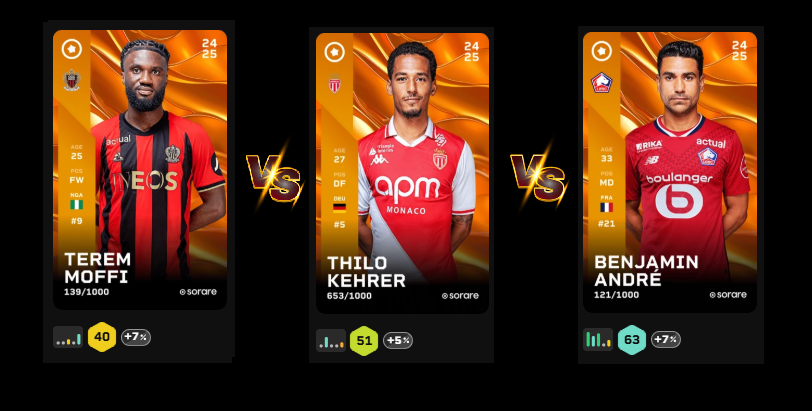 New Sorare Giveaway !  
Special <a href="/Ligue1/">Ligue 1 McDonald's</a> this time!
Choose between these 3 players. Who is you favorite ? 

To enter : 
1⃣Like &amp; Retweet this post
2⃣Follow me on the Sorare platform (SuperFootix)
3⃣Comment ur sorare manager

 ⏳Sunday 20th July 8pm

#sorare #giveaway @sorare