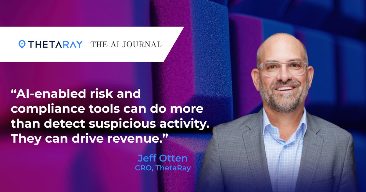 ThetaRay (@thetarayteam) on Twitter photo Smart leaders donât treat compliance as a cost. They turn it into growth, with #AI.
Full piece by Jeff Otten in the AI Journal: hubs.li/Q03x0z1S0
<a href="/TheAIJournal1/">The AI Journal</a> #Compliance #RegTech #FinCrime Smart leaders donât treat compliance as a cost. They turn it into growth, with #AI.
Full piece by Jeff Otten in the AI Journal: hubs.li/Q03x0z1S0
<a href="/TheAIJournal1/">The AI Journal</a> #Compliance #RegTech #FinCrime