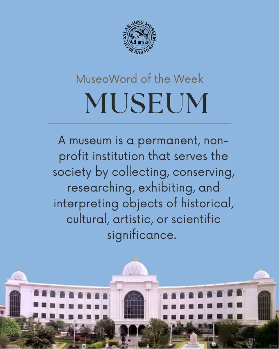 A museum is much more than a building with beautiful objects - it's a space for memory, meaning, and dialogue. 

At Salar Jung Museum, each object in the gallery contributes to a larger story - of history, craftsmanship, culture and people. 

#SalarJungMuseum #museoword