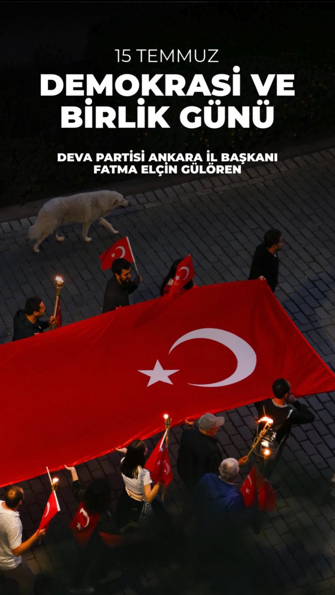 15 Temmuz 2016’da, FETÖ’nün alçak darbe girişimine karşı milletimiz tek yürek olup, “Egemenlik milletindir!” diyerek destan yazdı. O gece demokrasiyi canı pahasına savunan kahraman vatandaşlarımıza selam olsun. 251 şehidimizi rahmetle, gazilerimizi minnetle anıyorum.