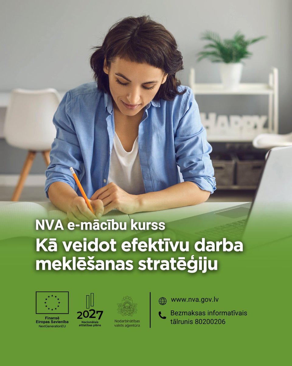 NVA Latvija (@nva_gov_lv) on Twitter photo 📌 Meklē darbu? Apgūsti NVA e-mācību kursu, kas tagad ir pielāgots arī cilvēkiem ar redzes un dzirdes traucējumiem!
Bezmaksas! Apgūsti kursu NVA platformā: e-apmaciba.nva.gov.lv
<a href="/Lab_min/">Labklājības min</a> <a href="/reinisuzulnieks/">Reinis Uzulnieks</a>
#ESFondi #AtveselosanasFonds 📌 Meklē darbu? Apgūsti NVA e-mācību kursu, kas tagad ir pielāgots arī cilvēkiem ar redzes un dzirdes traucējumiem!
Bezmaksas! Apgūsti kursu NVA platformā: e-apmaciba.nva.gov.lv
<a href="/Lab_min/">Labklājības min</a> <a href="/reinisuzulnieks/">Reinis Uzulnieks</a>
#ESFondi #AtveselosanasFonds