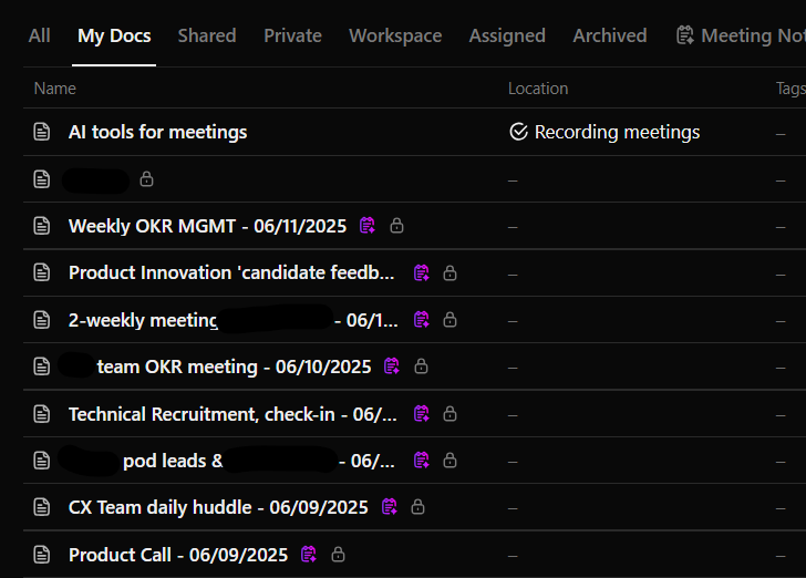 1lats's tweet image. We used the AI Notetaker from @ClickUp to record meetings and take notes - it worked! 
#ClickUpAI #MeetingNotes #AIProductivity