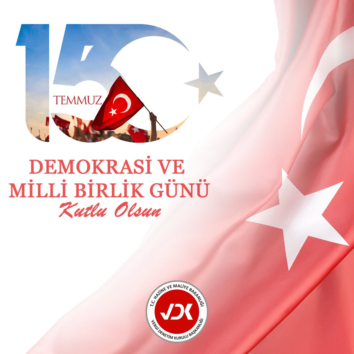 15 Temmuz’da milletimizin yazdığı destanı unutmadık, unutturmayacağız. Şehitlerimizi rahmetle, gazilerimizi minnetle anıyoruz. #15TemmuzDemokrasiveMilliBirlikGünü  #VergiDenetimKurulu