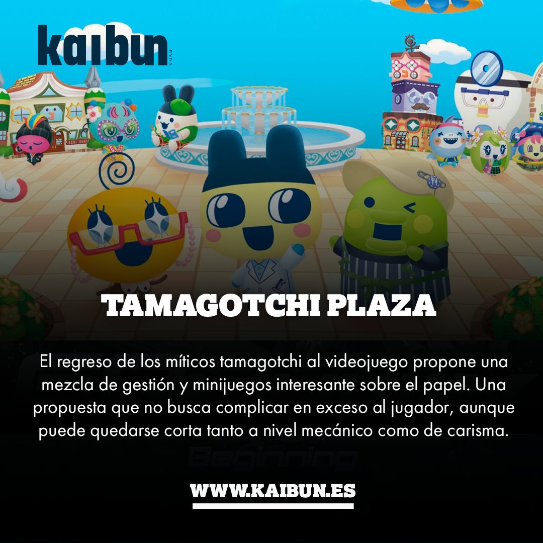 👾¡Ya hemos jugado a Tamagotchi Plaza!

Un título que mezcla minijuegos con gestión dentro del universo de Bandai.

👉Su escasez de tutoriales y la falta de profundidad terminan lastrando un título con a priori más potencial.