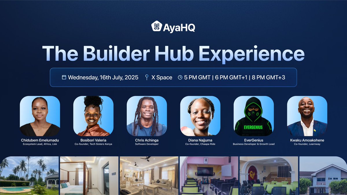 AyaHQ (Techstars '23) (@ayahq_) on Twitter photo 🚨 Happening Tomorrow!
We say it’s a No Bullsh*t zone, but what does that actually mean?
Hear it straight from the builders who lived it the residents of the <a href="/ayahq_/">AyaHQ (Techstars '23)</a> x <a href="/LiskAfrica/">Lisk Africa</a> <a href="/LiskHQ/">Lisk</a> Builders Hub.
We’ll also hear from <a href="/chiidubem/">bems</a> , Ecosystem Lead at <a href="/LiskHQ/">Lisk</a> , on the value 🚨 Happening Tomorrow!
We say it’s a No Bullsh*t zone, but what does that actually mean?
Hear it straight from the builders who lived it the residents of the <a href="/ayahq_/">AyaHQ (Techstars '23)</a> x <a href="/LiskAfrica/">Lisk Africa</a> <a href="/LiskHQ/">Lisk</a> Builders Hub.
We’ll also hear from <a href="/chiidubem/">bems</a> , Ecosystem Lead at <a href="/LiskHQ/">Lisk</a> , on the value