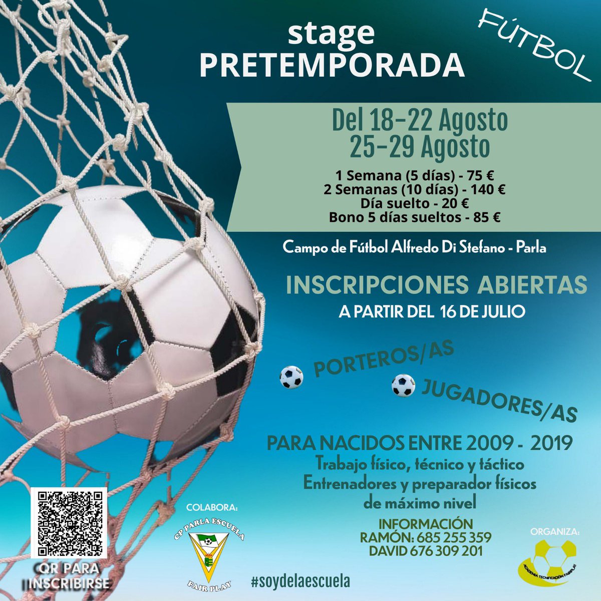 Vuelve la magia del balón!
¡Llegó el momento de calzarte las botas y prepararte para arrasar en el campo! i Estamos emocionados de presentar el quinto Stage de Pretemporada, donde pondremos a punto tu técnica, táctica y físico para que llegues al inicio de temporada a tope 🚀