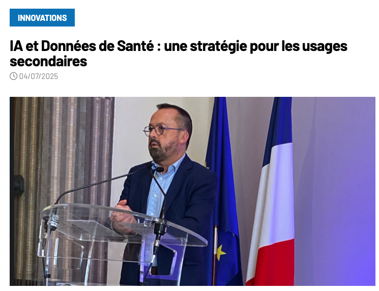 Healthcare Data Institute (@hcdatainstitute) on Twitter photo đ "IA et DonnĂ©es de Santé : une stratĂ©gie pour les usages secondaires"
đą La prĂ©sentation de la stratĂ©gie sur lâIA et les donnĂ©es de santĂ©, au MinistĂšre de la SantĂ© et de lâAccĂšs aux soins <a href="/Sante_Gouv/">MinistĂšre de la SantĂ© et de l'AccĂšs aux soins</a>, donnait le top dĂ©part dâun enjeu capital pour le pays : rĂ©ussir le pari dâun đ "IA et DonnĂ©es de Santé : une stratĂ©gie pour les usages secondaires"
đą La prĂ©sentation de la stratĂ©gie sur lâIA et les donnĂ©es de santĂ©, au MinistĂšre de la SantĂ© et de lâAccĂšs aux soins <a href="/Sante_Gouv/">MinistĂšre de la SantĂ© et de l'AccĂšs aux soins</a>, donnait le top dĂ©part dâun enjeu capital pour le pays : rĂ©ussir le pari dâun