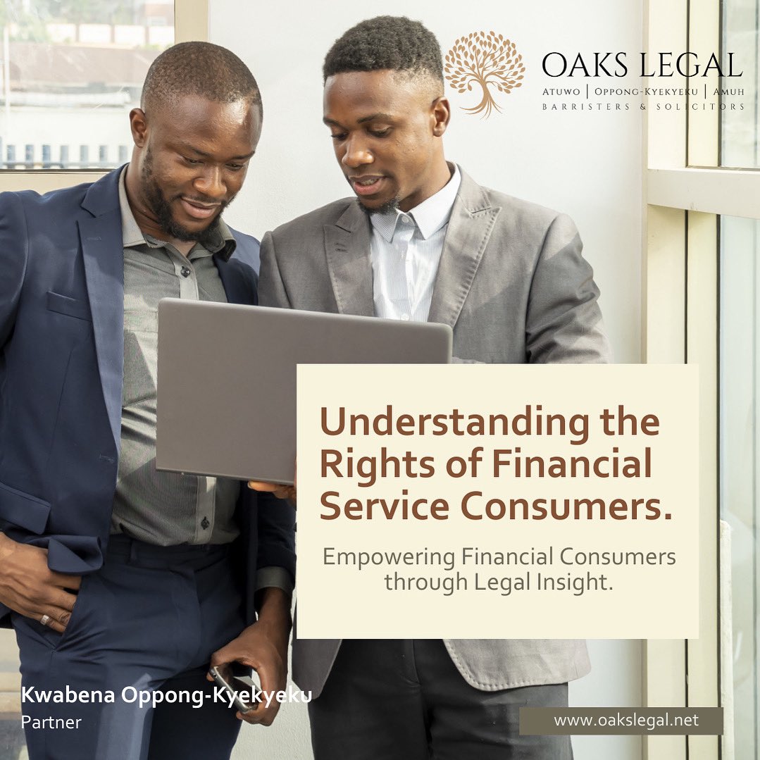 OaksLegal's tweet photo. The success of Ghana’s financial sector is not solely dependent on innovation; it is also crucial to foster trust among consumers. Explore the full piece here 👉🏼https://t.co/FxTkjj8Xeh

#OAKSLegal #BanksInGhana #FinancialServices #ConsumerRights #GhanaLaw https://t.co/BOrkk42Av4