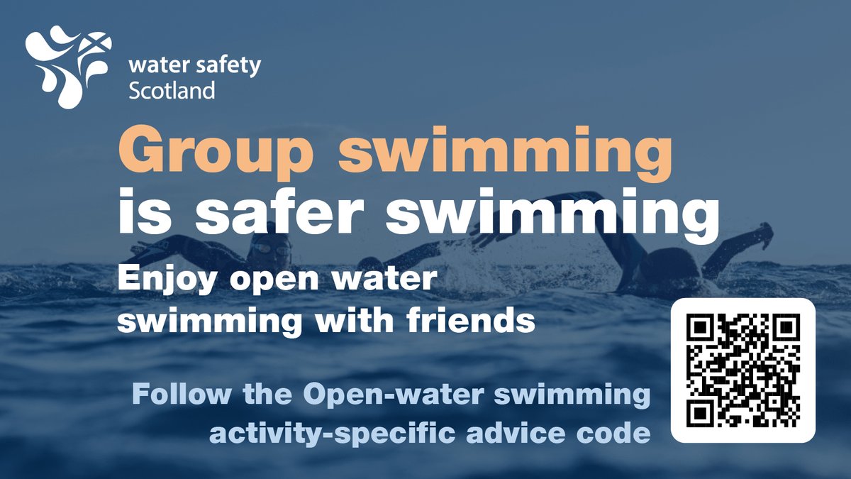 Group swimming is safer swimming. Next time you go open water swimming, why not take a pal with you. You can keep each other safe and enjoying the benefits of the activity together. 

#DrowningPrevention
