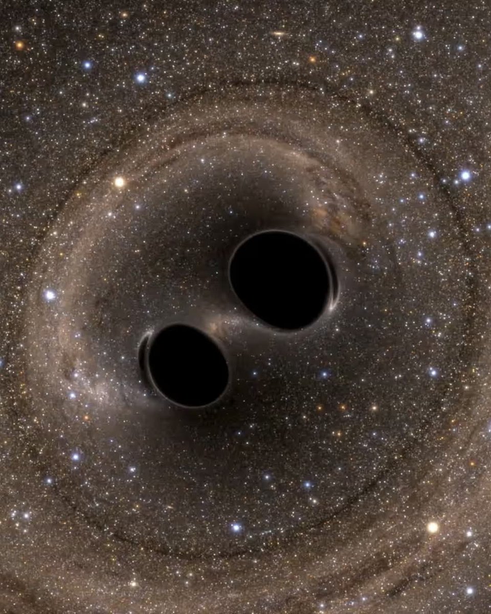 amazing_physics's tweet image. Astronomers have uncovered the most massive black hole merger ever detected, a discovery that defies our current understanding of how such massive objects form.
On November 23, 2023, the LIGO observatories recorded gravitational waves from two black holes, one about 100 solar…