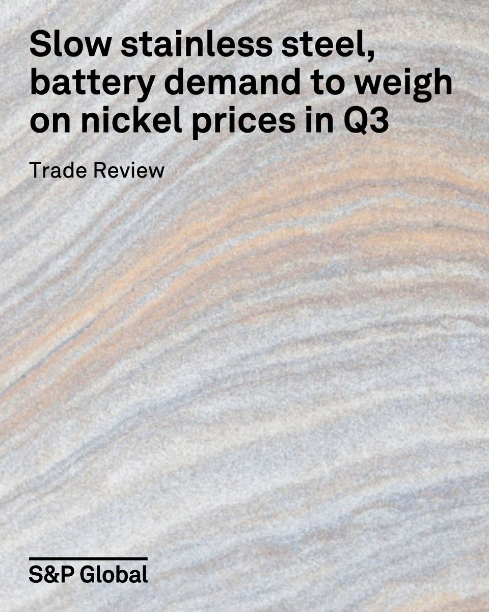 The #nickel market is likely to continue facing a structural oversupply in the third quarter of 2025 despite hiccups in nickel ore and mixed hydroxide precipitate supply in the second quarter, which kept spot prices high.

The current oversupply is expected to persist in 2025 for