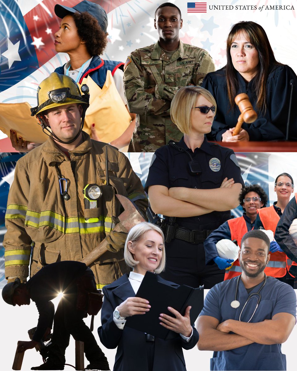 USEmbassyLome's tweet image. Pompiers, enseignants, militaires, médecins, fonctionnaires, industriels, etc. Depuis près de 250 ans, le 4 juillet honore aussi ceux qui servent les Etats-Unis avec courage et sacrifice pour sa prospérité, sécurité et dynamisme.
#America250 #USinTogo #AmericanExcellence
