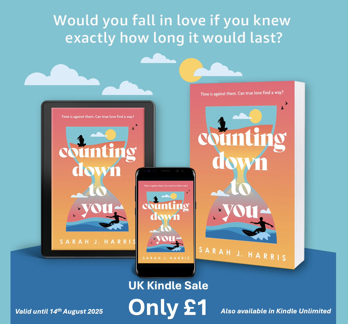 It's publication day for Counting Down To You! 🎉🎉🎉 Just £1 in UK Kindle and also available in Kindle Unlimited 😀
Published by Lake Union <a href="/AmazonPub/">Amazon Publishing</a>