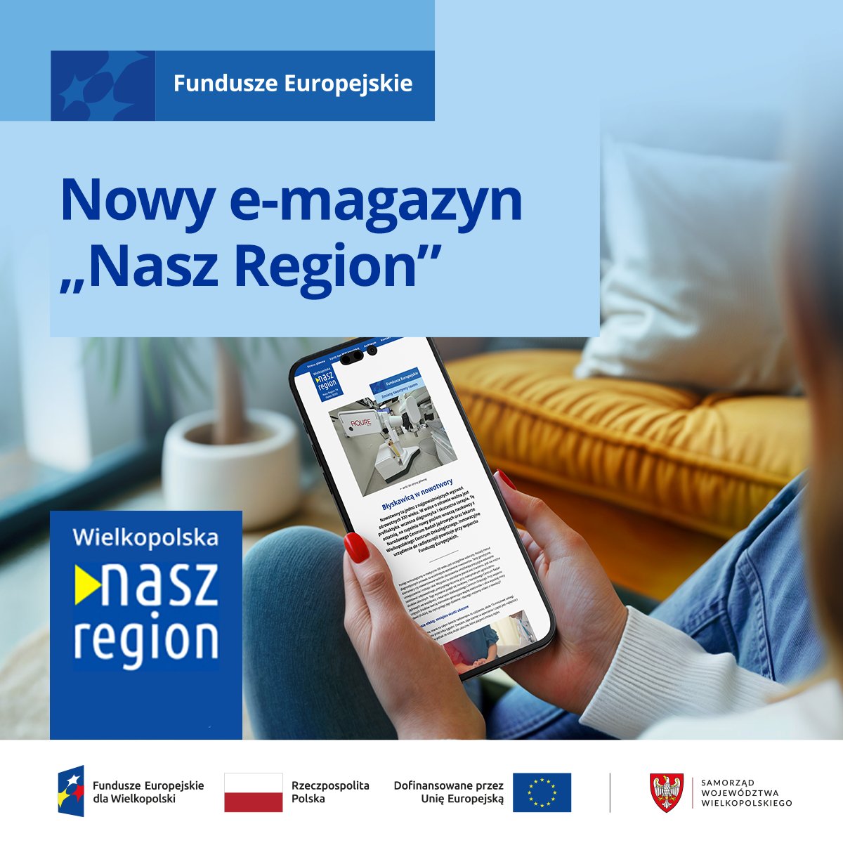 funduszeuewlkp's tweet image. Wielkopolska to region kontrastów i zmian. ✅ W nowym numerze „Nasz Region” pokazujemy, jak Fundusze Europejskie wspierają kulturę, zdrowie i turystykę – od synagogi w Kępnie po rehabilitację z robotami w Poznaniu.
👉 tiny.pl/2nzpyd11