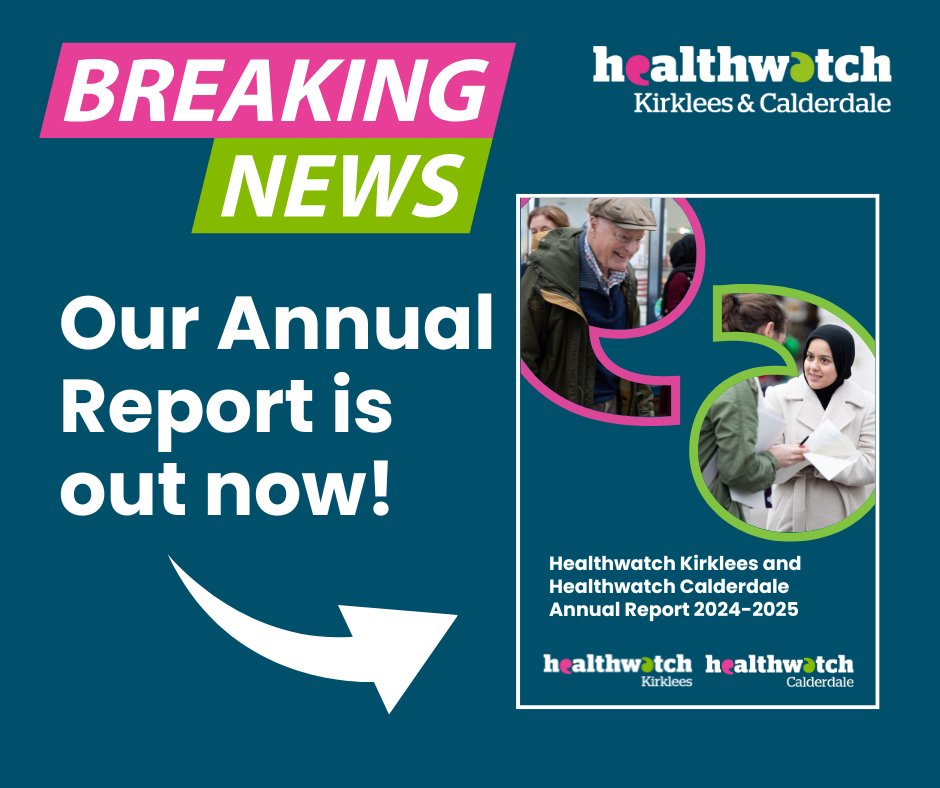 Our Annual Report is out now! Discover how we've been championing your voices to improve health and social care this year. 💙
You can find the report and more information on our website: healthwatchkirkleesandcalderdale.com/2025/07/14/202…