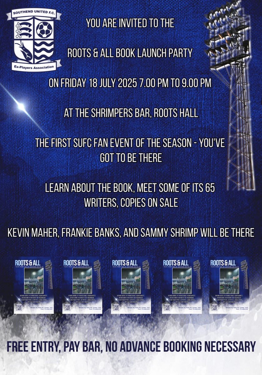 VitalSouthend's tweet image. Roots Hall, beers, people talking about Southend. I mean, there are worse things to do on a Friday evening in the summer.