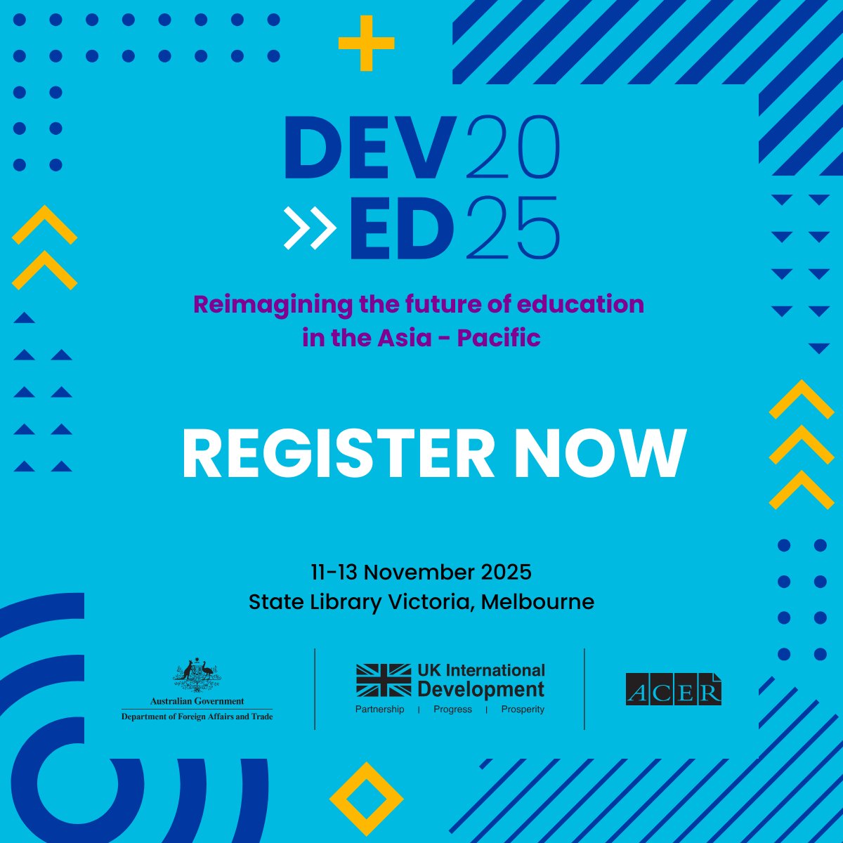 palnetworkHQ's tweet image. Join the @acereduau at the inaugural #DevEd2025 Conference in #Melbourne, from November 11–13, and be part of the conversation on reshaping education for a more equitable and inclusive future in the Asia-Pacific.
Dive deep into topics like; systems transformation, equity and…