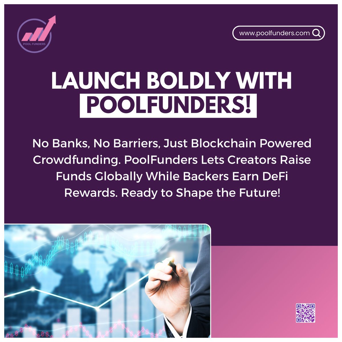LAUNCH BOLDLY WITH POOLFUNDERS!
.
➡️Start your campaign: lnkd.in/gpmNzbsP
➡️Join us: t.me/poolfunders
.
#PoolFunders #Crowdfunding #Startups #Creativity #Technology #Blockchain #Funding #DeFi #Rewards #Backers