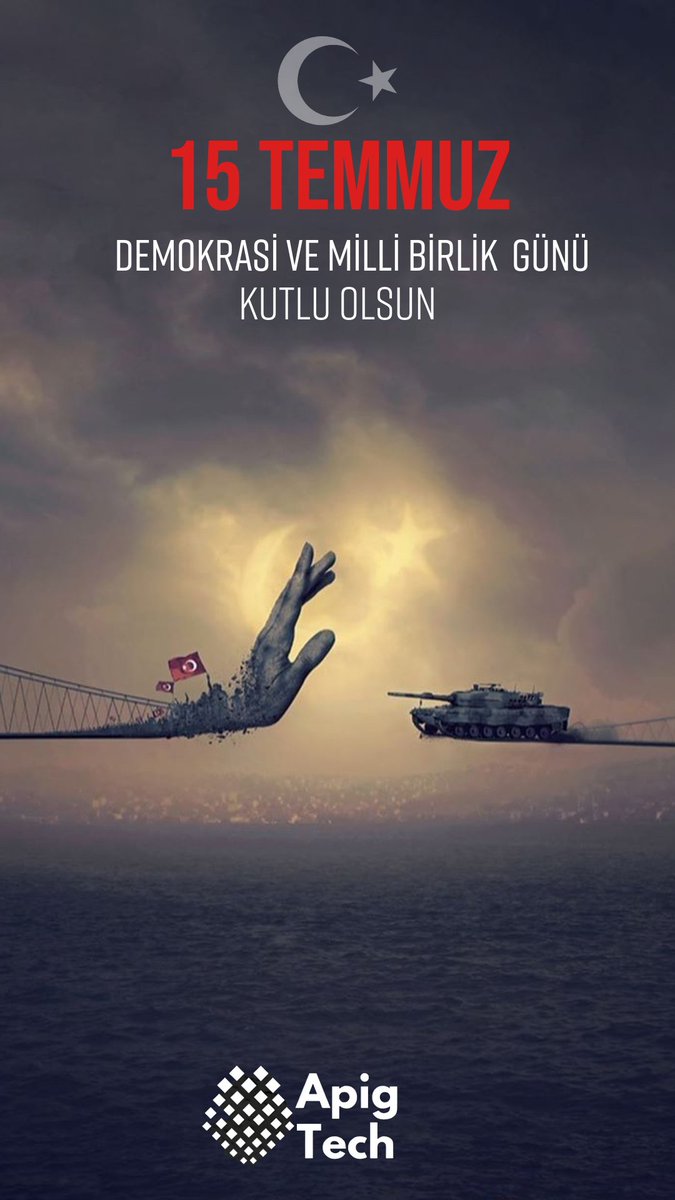 15 Temmuz Demokrasi ve Milli Birlik Günümüz Kutlu Olsun.
Tüm şehitlerimizi saygıyla ve rahmetle anıyoruz.