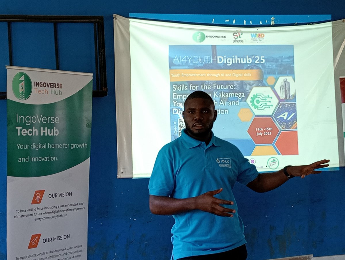 Ingoverse Tech Hub (@ingoversetech) on Twitter photo "Let’s be clear: AI is powerful, but we should not depend on it. We must guide it, not be guided by it. Let’s equip youth with skills to use AI responsibly"
<a href="/Conradokeya/">Conrad Keya 🇰🇪</a> Partnership Manager, Digital Acumen Labs #AI4YOUTHDIGIHUB25 #Digitalskillske #WYSD2025 #AIforGood "Let’s be clear: AI is powerful, but we should not depend on it. We must guide it, not be guided by it. Let’s equip youth with skills to use AI responsibly"
<a href="/Conradokeya/">Conrad Keya 🇰🇪</a> Partnership Manager, Digital Acumen Labs #AI4YOUTHDIGIHUB25 #Digitalskillske #WYSD2025 #AIforGood