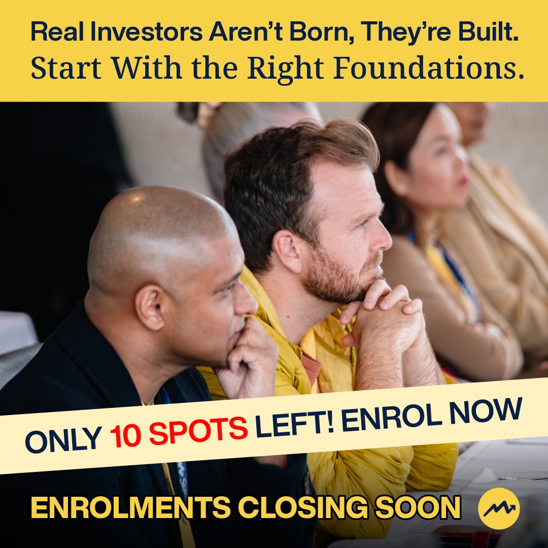MtM_Australia's tweet photo. ENROLMENTS CLOSING β Only 10 Spots Left!
Many new students have already taken the leap. Now itβs your turn but youβll need to act fast.
π
Starts 21 July | β
CPD-accredited | π AFSL-backed
π Enrol now, link in bio.
#MasteringTheMarkets #FinancialLiteracy https://t.co/pxl4FYBG2D