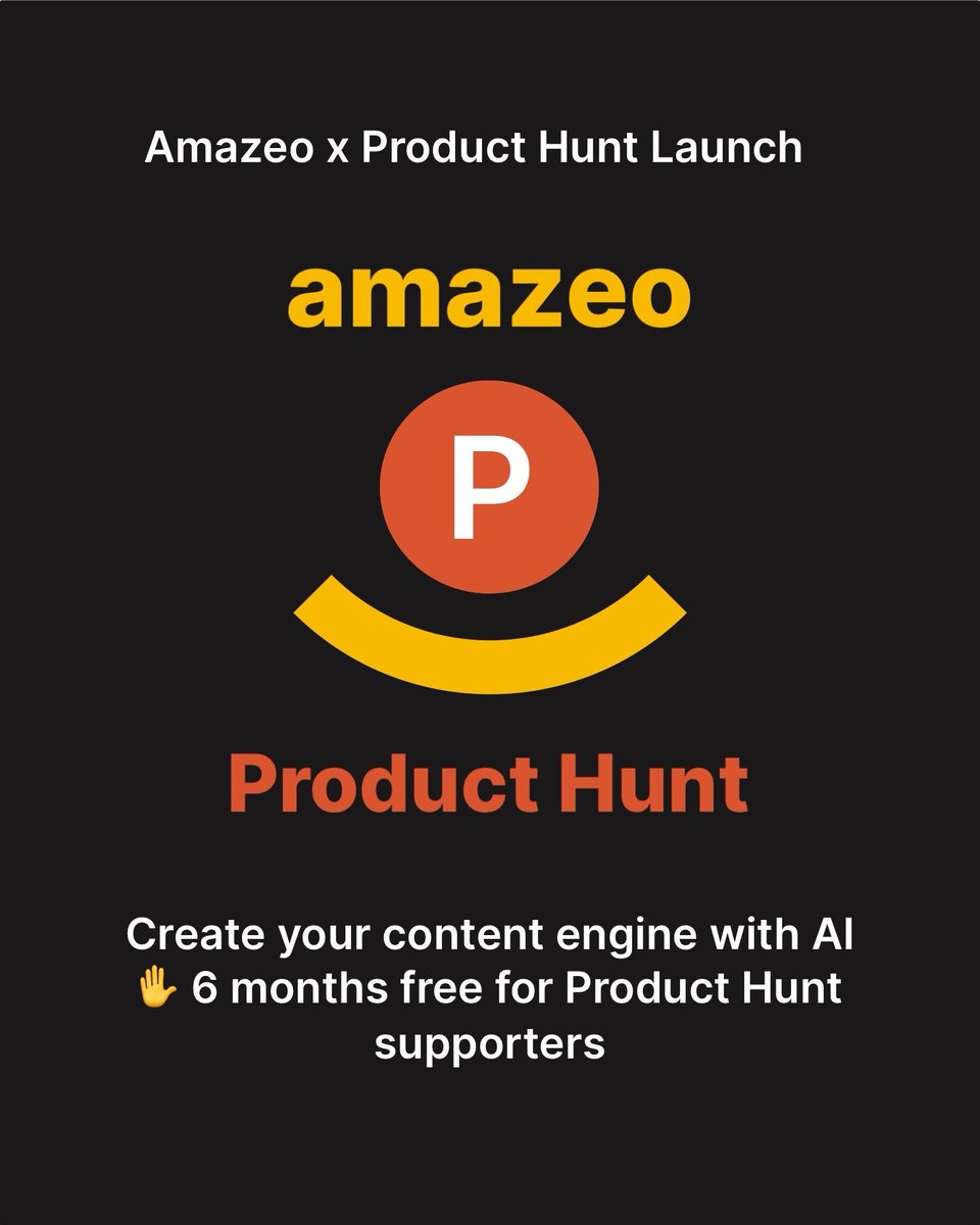 🚀 We’re live on Product Hunt today!

For the past months, we’ve been building Amazeo - your AI-powered content &amp; growth engine.
At first glance, it’s a tool to turn your daily footage into scroll-stopping video ads.

But that’s just the beginning.

🎯 We’re building the full AI