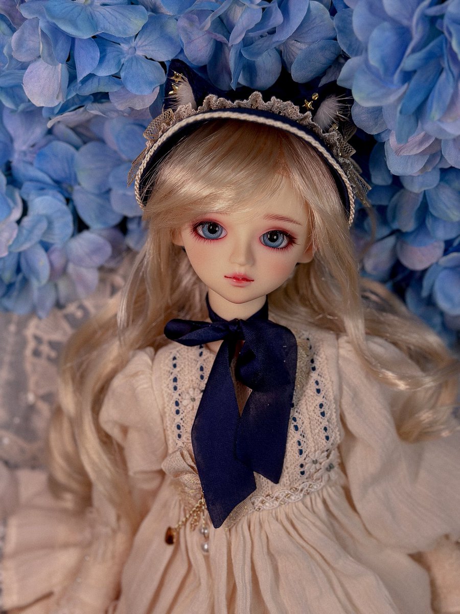 青がいちばん好き💙青いおめめと青いお花、お似合いすぎる🧸✨

#SDミカエル
👗<a href="/curryno33/">ローズガーデン</a>