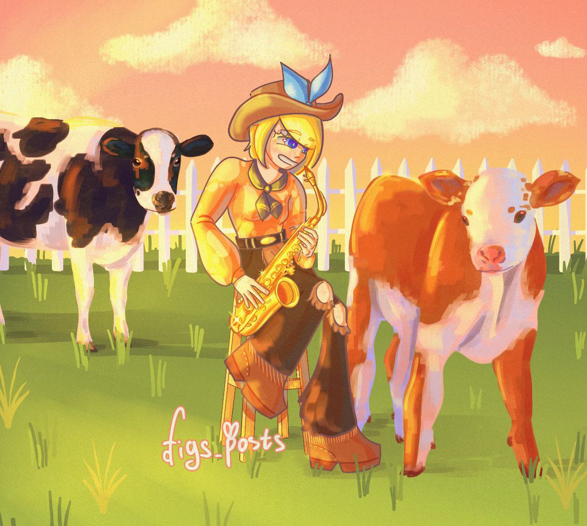 Figs_posts's tweet photo. Cows do love jazz
#Rin https://t.co/f9kmznDqJ0