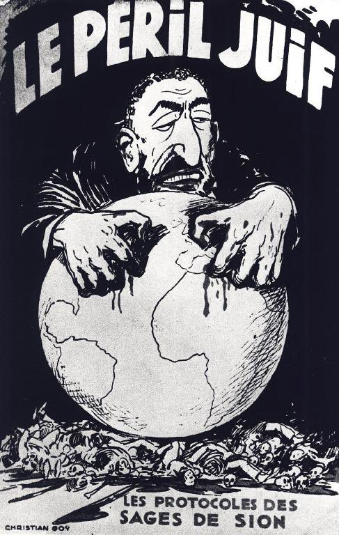 En France, en 2025, il y a donc des millions de personnes qui pensent sincèrement que des Juifs se réunissent tous les jours dans une tour d’ivoire pour comploter contre les nations, financer le terrorisme et payer des présidents et des Premiers ministres pour être leurs