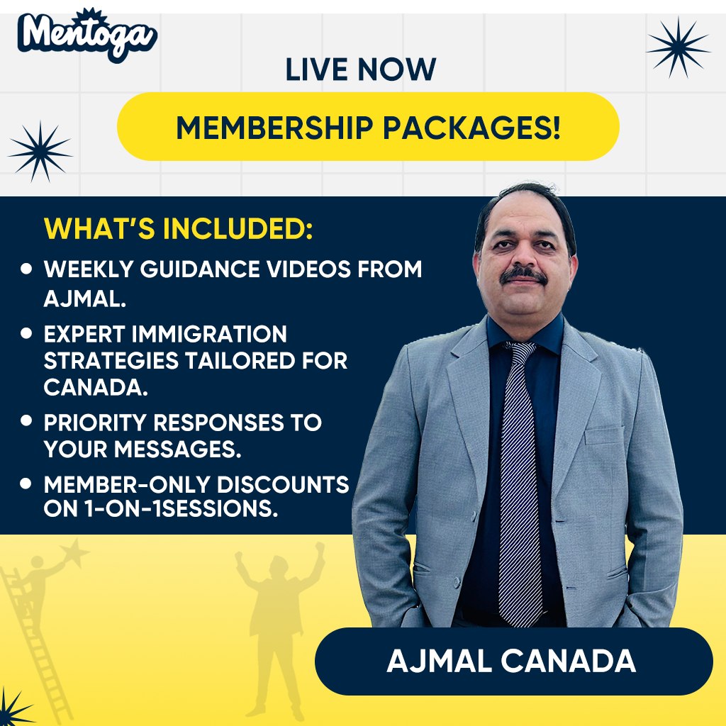 mentogacreators's tweet image. 🇨🇦 Kickstart your Canada journey with Ajmal! Join his Mentoga membership for: 
🌟 Weekly video tips 
🌟 Custom immigration strategies 🌟 Priority support 
🌟 1-on-1 session discounts 

🔗 mentoga.com/ajmalcanada 

🛡️ For dreamers who achieve! 

#CanadaVisa #AjmalCanada #Mentoga