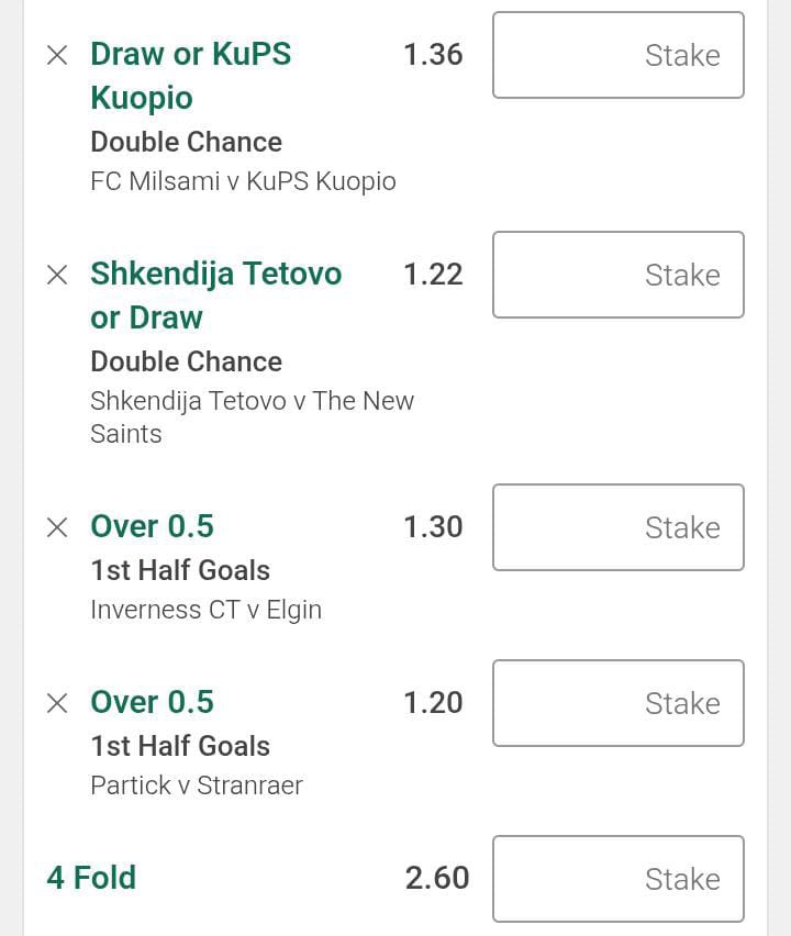 Tuesday 4 - FOLD @ 2.60✅
Our telegram➡️ t.me/+yqdEmYwv9Og5O…