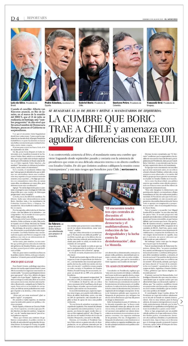 Consuelothiers's tweet image. Estoy de acuerdo con que Chile debe ser cauteloso. Sin embargo, una política exterior supeditada a lo que otro país hace, como es el actual caso argentino, no es una verdadera estrategia; paraliza. Chile debe continuar en el línea multilateral, abierta al mundo y la región.