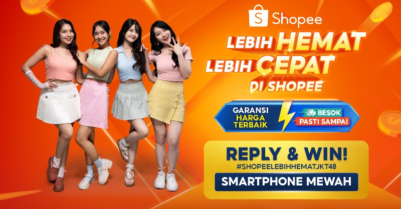 ShopeeID's tweet photo. ✨GIVEAWAY iPHONE 15 ✨

Ada iPHONE 15 buat kamu! Mau?

Caranya: 
- Follow @shopeeID
- RT &amp; KLIK banner
- REPLY "MIN AKU MAU #ShopeeLebihHematJKT48  #LebihHematLebihCepatDiShopee"

Good luck! 🧡