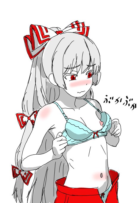 妹紅にブラジャーを買い与えて辱めてみる。 