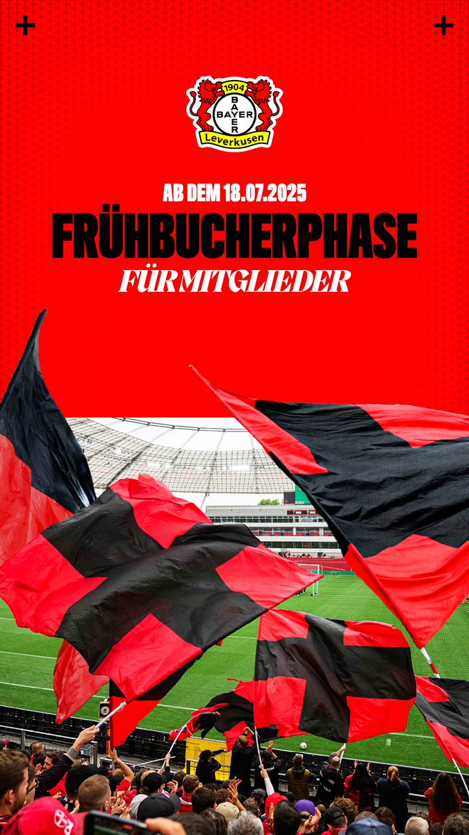 Jeweils zwei Heimspiele kommen an acht Tagen in den Verkauf – welche genau, verrät vorher nur der #Bayer04-Newsletter. Ab 11:30 geht’s in den Warteraum, um 12 startet der Verkauf. Tickets gibt’s aber nur für Mitglieder – also: Mitglied werden &amp; Newsletter checken! 👇