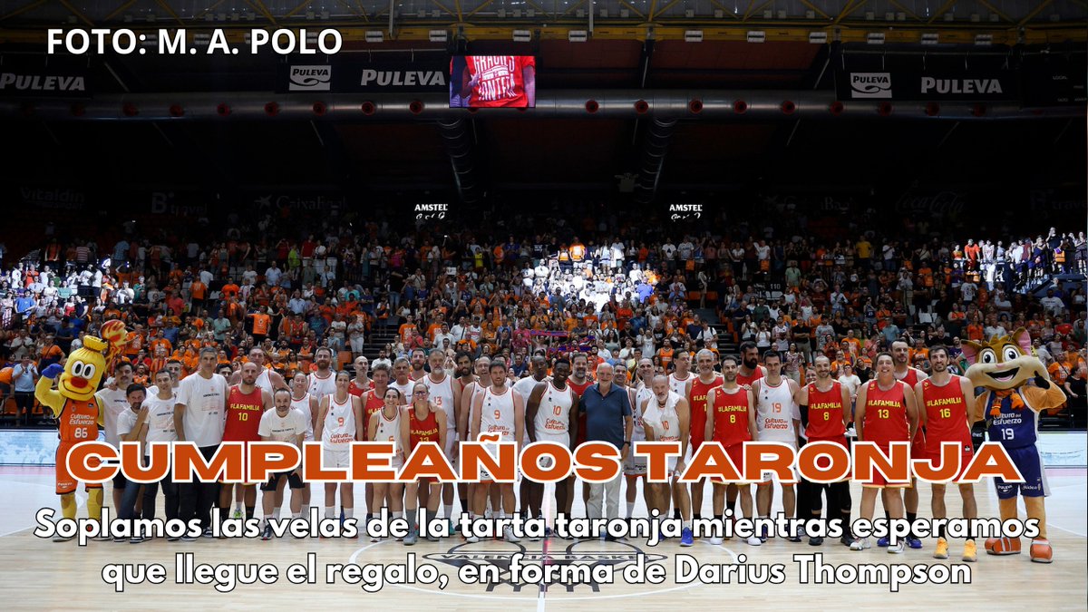 🎂 ¡Cumpleaños Taronja con fichaje en camino!
Hoy soplamos las velas del Valencia Basket 🧡 y lo celebramos en directo con un Preguntas y Respuestas cargado de nostalgia… ¡y rumores calentitos! 🔥
💥 Hablamos del mercado, de los movimientos en Euroliga y ACB…
👀 Y sí,