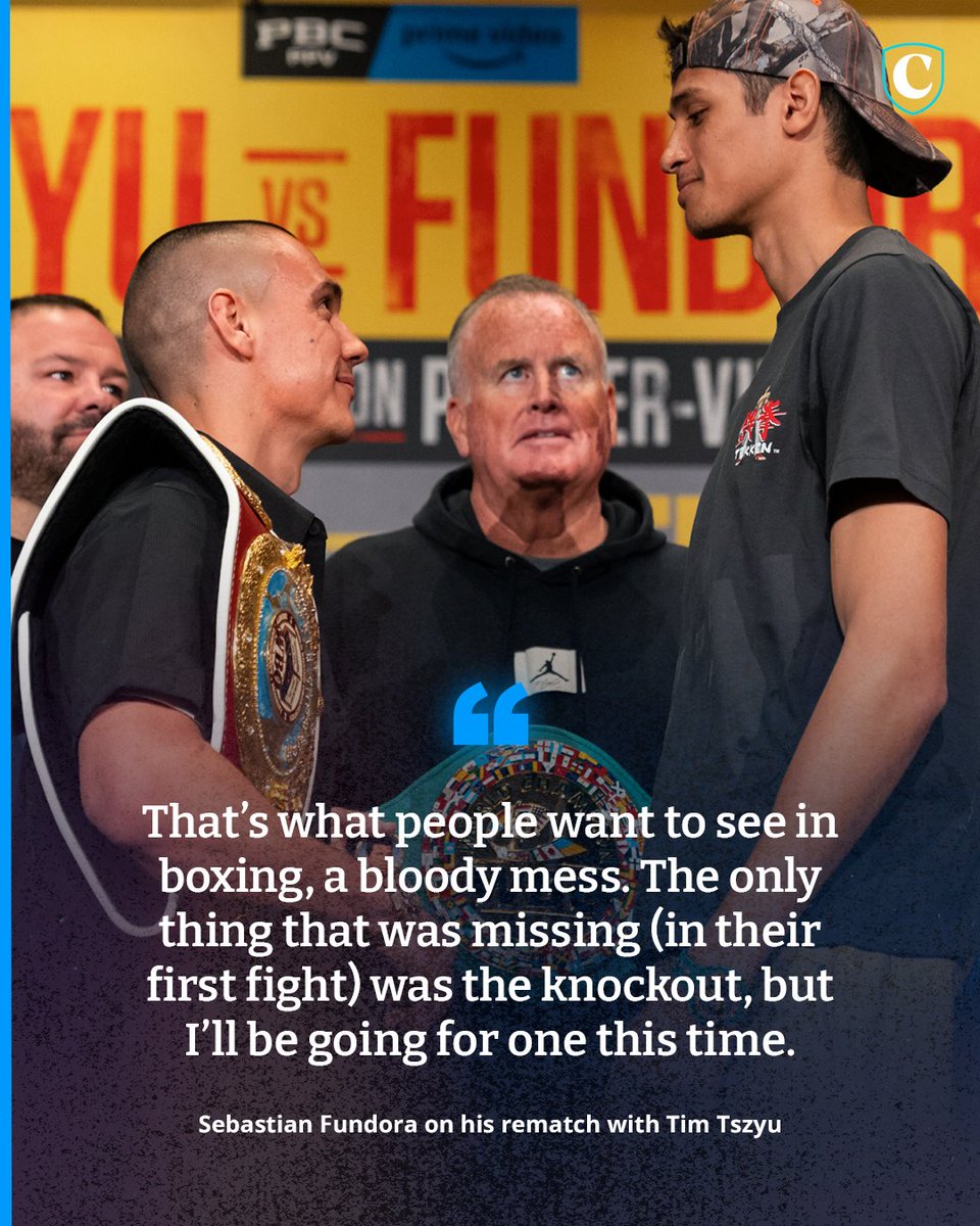 codecombatau's tweet image. Sebastian Fundora has declared he will knock out Tim Tszyu and leave his career in tatters ahead of Sunday’s rematch. 🥊

MORE ➡️ bit.ly/44RR3PS