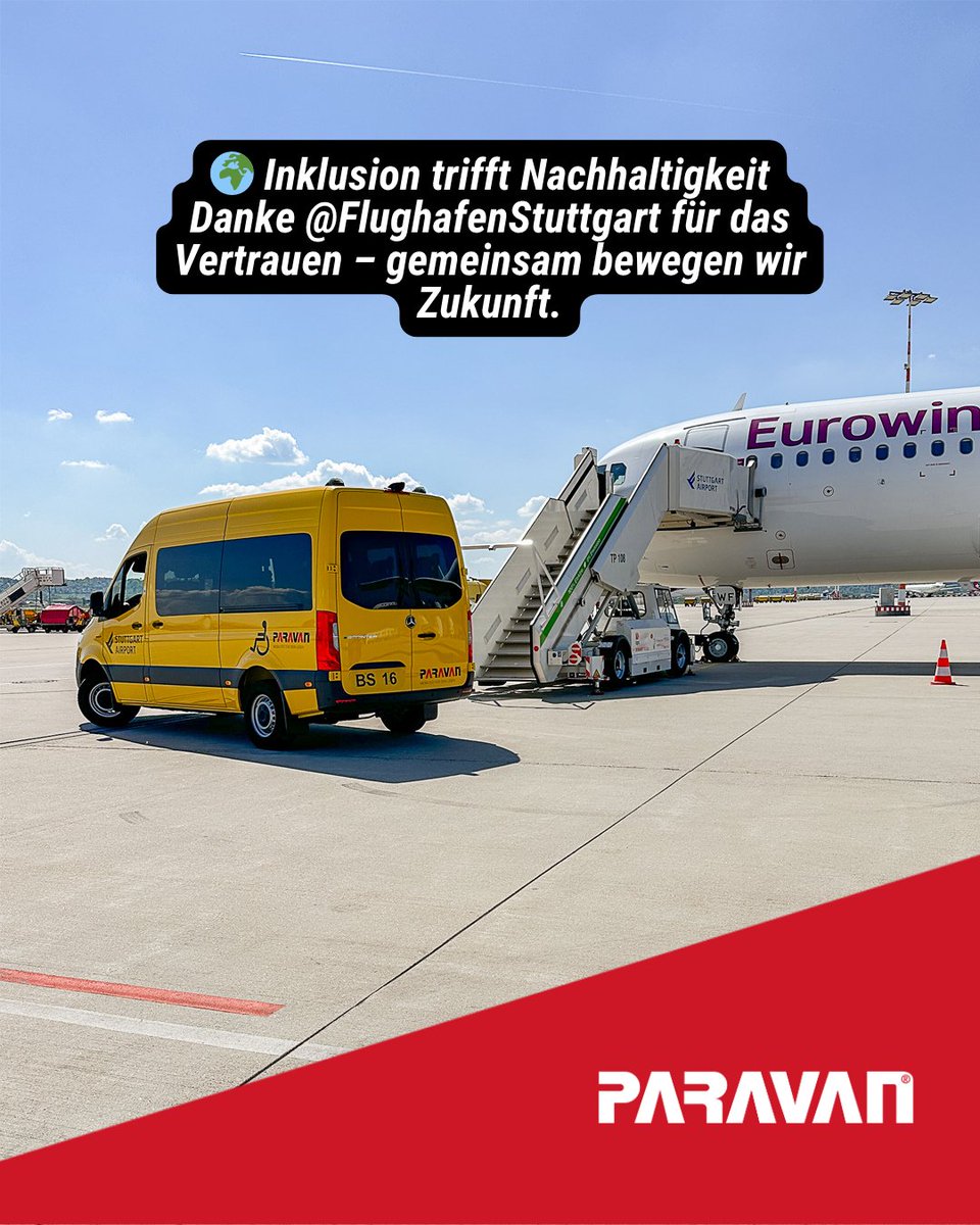 PARAVAN GmbH (@paravan_mobil) on Twitter photo ๐โจ Final delivery completed!
The last of three #PARAVAN electric shuttles is now in service at <a href="/STR_Flughafen/">Stuttgart Airport</a> โ fully accessible & 100% electric. โฟ๐
Tested by customer Malin โ and approved! โ
Inclusion meets e-mobility. ๐โจ Final delivery completed!
The last of three #PARAVAN electric shuttles is now in service at <a href="/STR_Flughafen/">Stuttgart Airport</a> โ fully accessible & 100% electric. โฟ๐
Tested by customer Malin โ and approved! โ
Inclusion meets e-mobility.