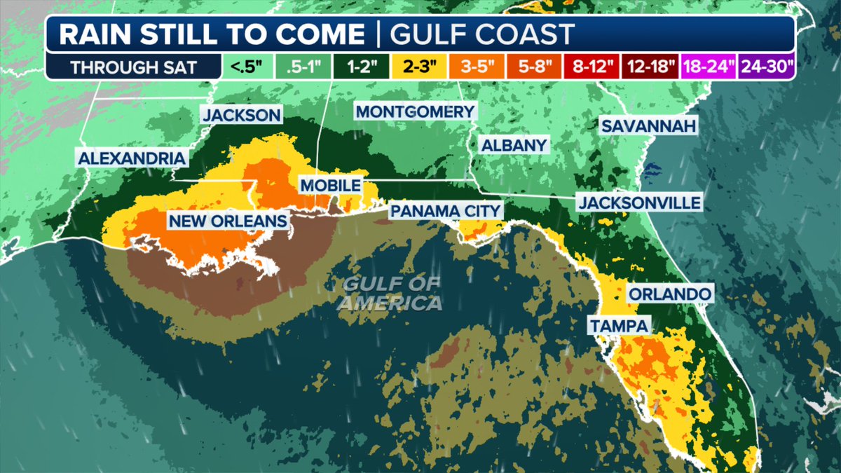 sgemccloud's tweet image. Invest 93L continues to get better organized with a medium chance of development; however, regardless of development flash flooding looks very likely all week but now especially Friday - Saturday morning for the Louisiana Gulf coast. #lawx #Invest93L #hurricanehq