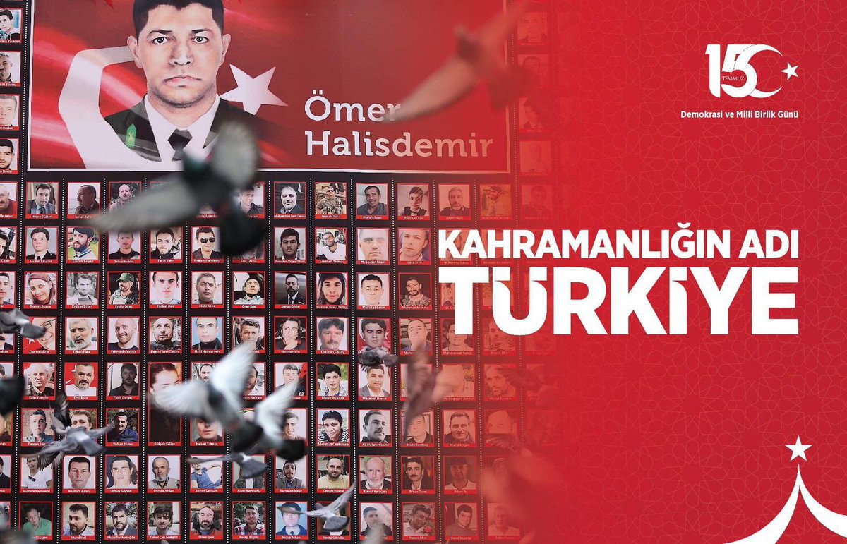 #15TemmuzDemokrasiveMilliBirlikGünü 
#ZaferinAdıTürkiye🇹🇷
#KahramanlığınAdıTürkiye🇹🇷