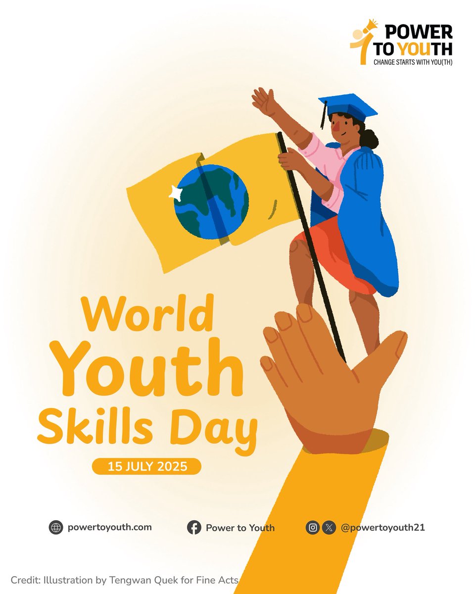 Skills mean nothing without space to lead.
This #WorldYouthSkillsDay, we’re shifting power by giving youth the tools 📚 , resources 💰 &amp; platform 💬 to drive change. 👉🏽 See how they’re reclaiming their power: powertoyouth.com
#PowerToYouth #ShiftThePower #YouthLeadership